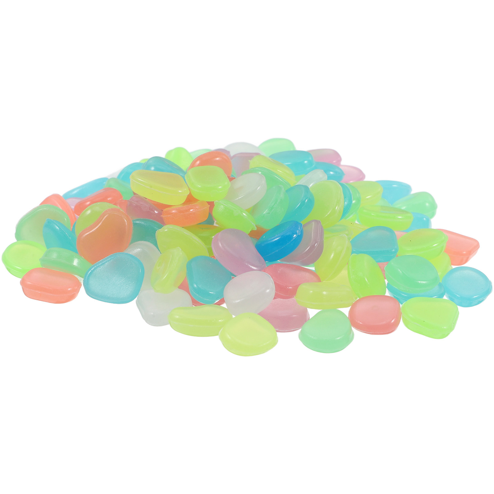 Fish Tank Gravel - 400개들이 야광 조약돌, 야광 정원용 돌,