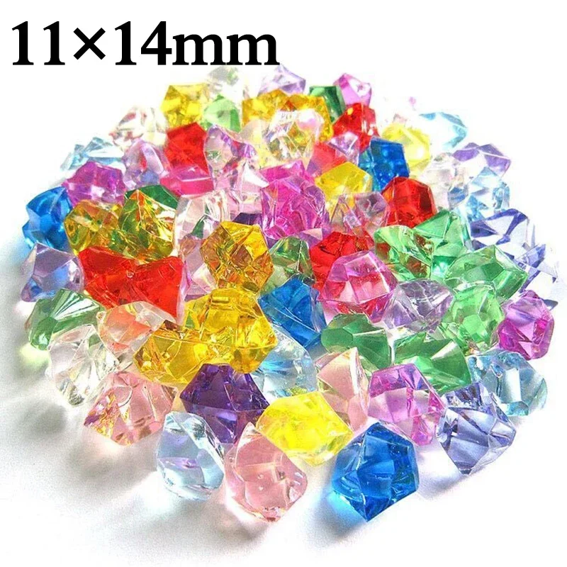 Fish Tank Gravel - 200pcs 아크릴 보석 돌 다채로운 짓