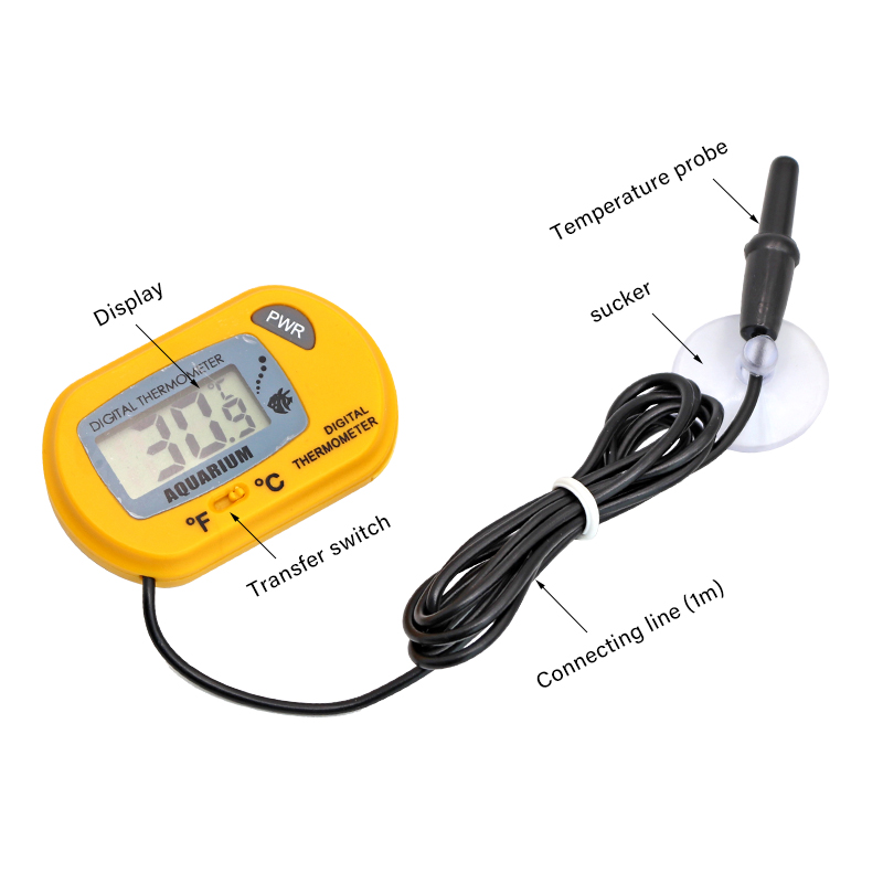 물고기 탱크 온도계 LCD 디지털 수족관 온도계 수조  - Fish Tank Heater 리뷰 및 가격