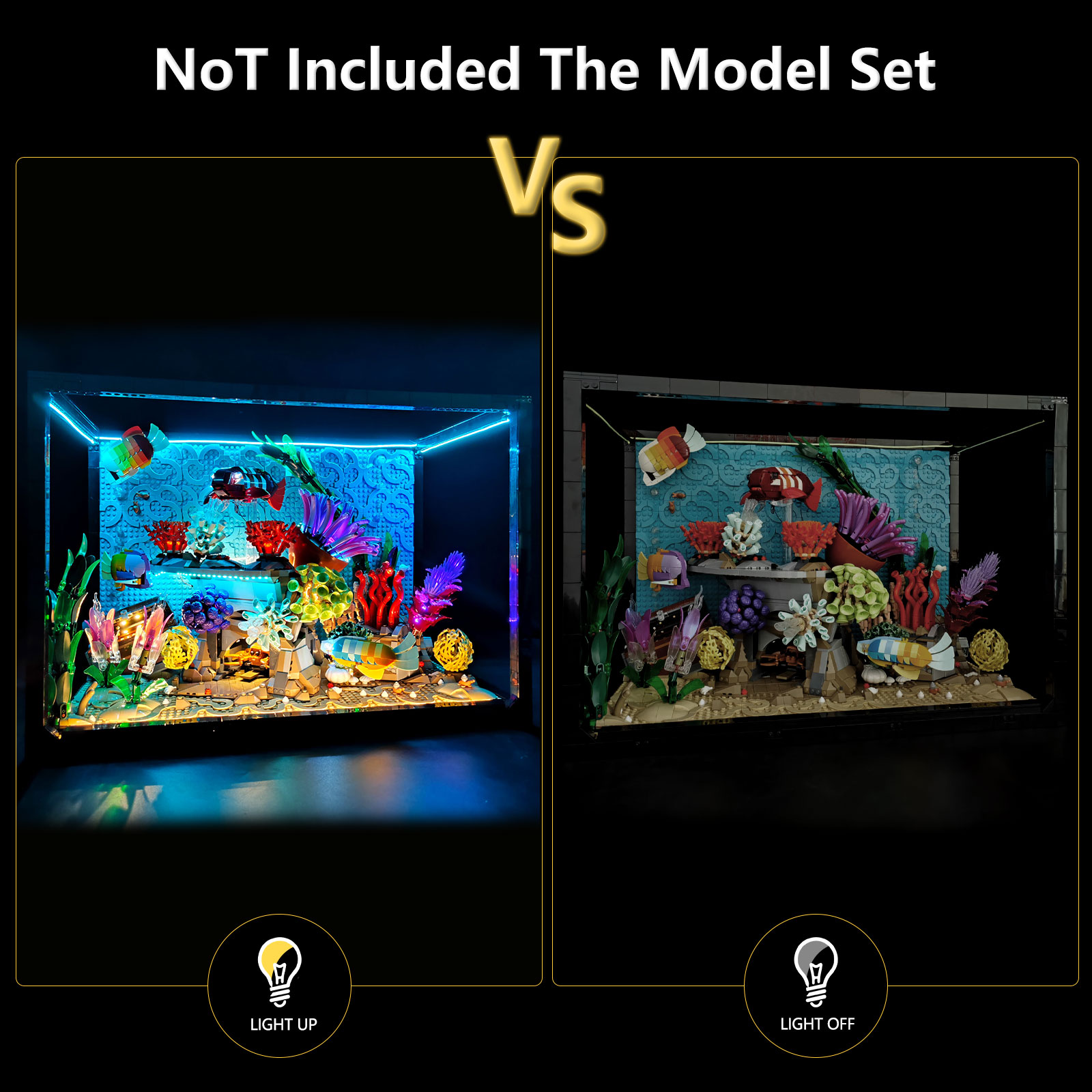 레고 10366 열대 수족관과 호환되는 LYBMTWF  - Aquarium Light 리뷰 및 가격