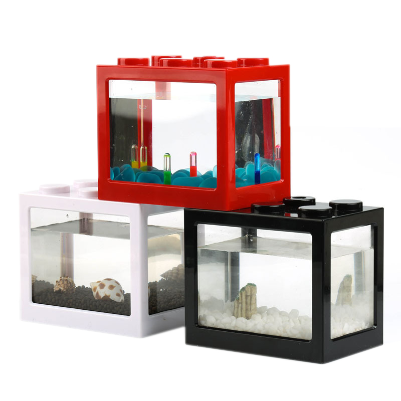 7색 미니 어항 베타 물고기 사육통 창의적인 조합 가능 - Betta Fish Tank 리뷰 및 가격